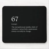 67 Definition Meme Mousepad (Vorne)