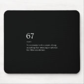 67 Definition Meme Mousepad (Vorne)