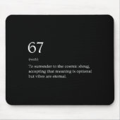 67 Definition Meme Mousepad (Vorne)