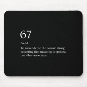 67 Definition Meme Mousepad
