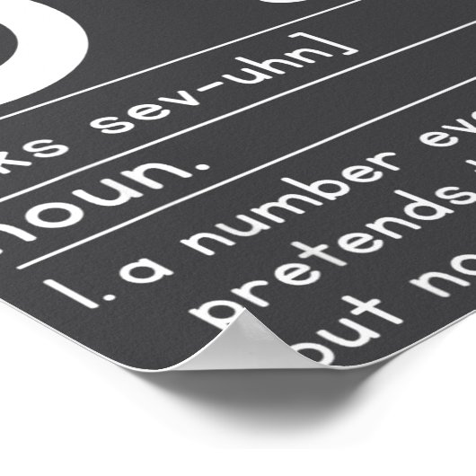 67 Definition The Meaning Of 67 Meme Funny Six Sev Poster (Ecke)