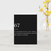 67 Definitions-Meme Karte (Gelbe Blume)