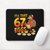 67 Deviled Eggs Lovers Thanksgiving Turkey 67 Funn Mousepad (Mit Mouse)