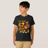 67 Deviled Eggs Lovers Thanksgiving Turkey 67 Funn T-Shirt (Vorne ganz)
