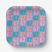 67 Disposable Plates Pappteller (Vorderseite)