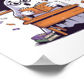 67 Do The Math Ghost Teacher Halloween Costume Mat Poster (Ecke)
