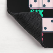 67 Dominosteine zählen Mathematiklehrer Vin Mousepad (Ecke)