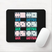 67 Dominosteine zählen Mathematiklehrer Vin Mousepad (Mit Mouse)
