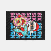 67 Donut Christmas Funny Six Seven Meme Santa Kids Fleecedecke (Vorderseite (Horizontal))