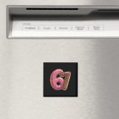 67 Donut Sechs Sieben Gen Alpha Slang Meme  Magnet (In Situ (Geschirrspüler))