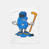 67 Drip Ice Cream Hockey Player  Fleecedecke (Vorderseite)