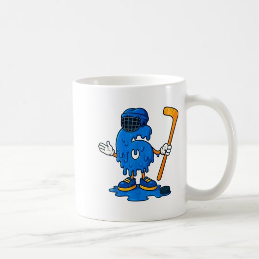 67 Drip Ice Cream Hockey Player Kaffeetasse (Rechts)