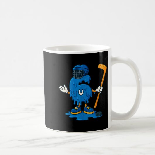 67 Drip Ice Cream Hockey Player Kaffeetasse (Rechts)