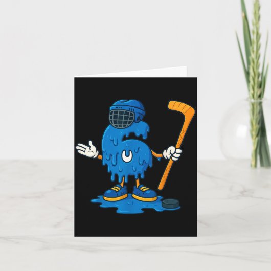 67 Drip Ice Cream Hockey Player Karte (Vorderseite)