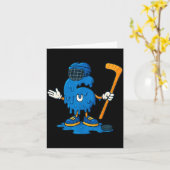 67 Drip Ice Cream Hockey Player  Karte (Gelbe Blume)
