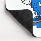 67 Drip Ice Cream Hockey Player  Mousepad (Ecke)