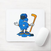 67 Drip Ice Cream Hockey Player  Mousepad (Mit Mouse)