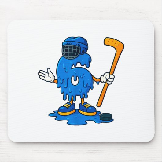 67 Drip Ice Cream Hockey Player Mousepad (Vorne)