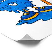 67 Drip Ice Cream Hockey Player Poster (Ecke)