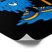 67 Drip Ice Cream Hockey Player Poster (Ecke)