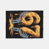 67 Drip Lustiger Halloween-Skelett 67 Meme Eiscrem Fleecedecke (Vorderseite (Horizontal))