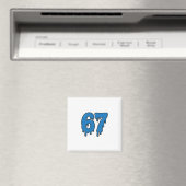67 Drip Melt Six Seven Meme Alpha Gen Slang Lustig Magnet (In Situ (Geschirrspüler))