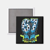 67 Drip Soccer Gen Alpha Slang Six Seven Meme  Magnet (Vorderseite/Rückseite)
