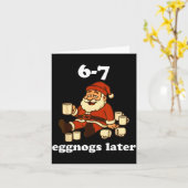 67 Eggnog Funny Christmas 6 7 Meme For Women Men S Karte (Gelbe Blume)