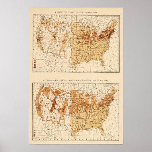 67 Eingeborene Großbritannien 1900 Poster (Vorne)