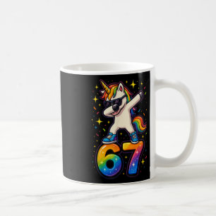 67 Einhorn Dabbing Six Seven Meme Lustig _1  Kaffeetasse