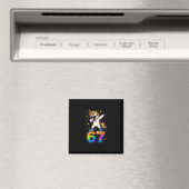 67 Einhorn Dabbing Six Seven Meme Lustig Magnet (In Situ (Geschirrspüler))