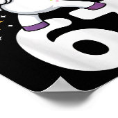 67 Einhorn Dabbing Six Seven Meme Lustig Poster (Ecke)