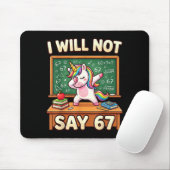 67 Einhorn für Mädchen Sechs Sieben Meme Brainrot Mousepad (Mit Mouse)