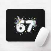 67 Einhorn Six Seven 6-7 Meme Mousepad (Mit Mouse)