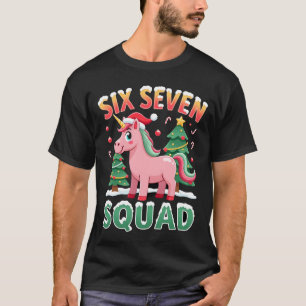 67 Einhorn Weihnachten Dabbing für Mädchen Kinder T-Shirt