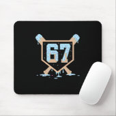 67 Eis-Drip Bysebyll Meme Lustig Six Seven Ge Mousepad (Mit Mouse)