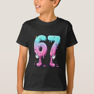 67 Eis Drip (ck) Six Seven Meme für Gen Alph T-Shirt
