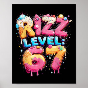 67 Eis-Drip-Cool-Meme Six Seven Gen Alpha Sl Poster