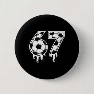 67 Eis-Drip-Fußball Gen Alpha Six Seven Meme Button