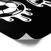 67 Eis-Drip-Fußball Gen Alpha Six Seven Meme Poster (Ecke)