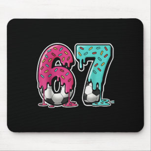 67 Eis Drip Fußball Gen Alpha Slang Six Seven Mousepad