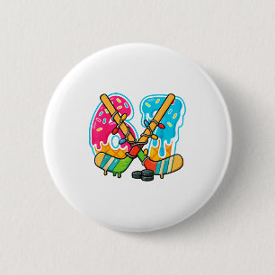 67 Eis-Drip-Hockey-Weihnachtslicht  Button