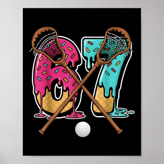 67 Eis-Drip-Lacrosse Gen Alpha Slang Sechs Sieben Poster (Vorne)