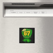67 Eis Drip Lustig Sechs Sieben Baseball Magnet (In Situ (Geschirrspüler))