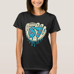 67 Eis-Drip lustig sechs sieben Baseball T-Shirt