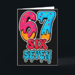 67 Eis Drip Lustig Six Seven Gen Alpha Meme S Karte<br><div class="desc">67 Eis Drip Lustig Six Seven Gen Alpha Meme Slang</div>