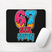 67 Eis-Drip lustig Six Seven Gen Alpha Meme S Mousepad (Mit Mouse)