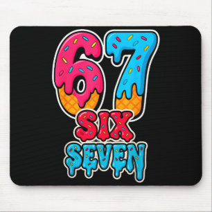 67 Eis-Drip lustig Six Seven Gen Alpha Meme S Mousepad