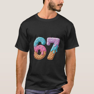 67 Eis-Drip lustig Six Seven Meme Nummer 6 An T-Shirt