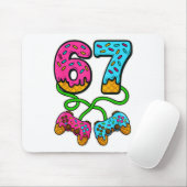 67 Eis-Drip-Meme-Gamer Six Seven Gen Alpha S Mousepad (Mit Mouse)